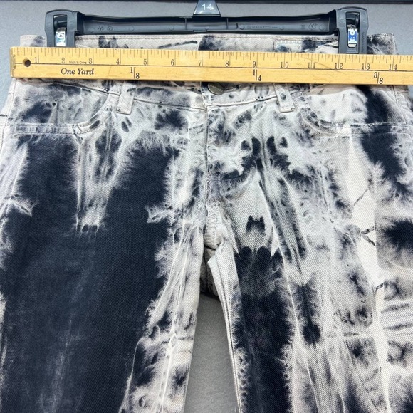 Siwy Jeans Women's Hannah Jeans Size 26 (2) Black Tie Dye Embossed Pockets - Picture 3 of 17
